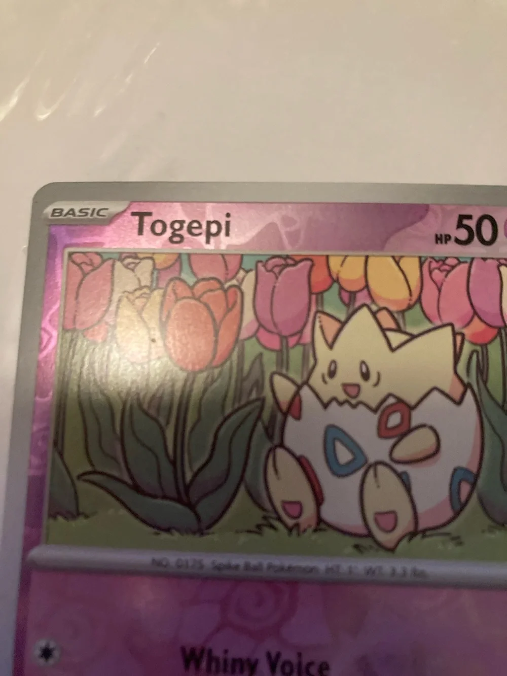 Pokemon Togepi Pink Purple Trading Card